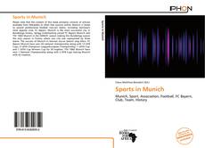 Capa do livro de Sports in Munich 