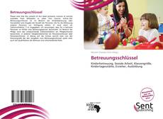 Portada del libro de Betreuungsschlüssel