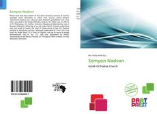 Capa do livro de Semyon Nadson 