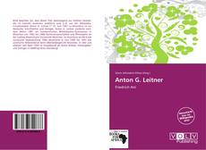 Anton G. Leitner kitap kapağı