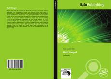 Rolf Pingel kitap kapağı
