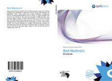 Bookcover of Rolf Wüthrich