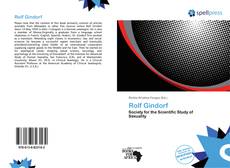 Buchcover von Rolf Gindorf