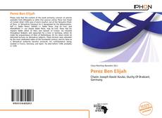 Copertina di Perez Ben Elijah