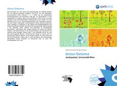 Portada del libro de Anton Detoma