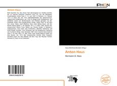 Anton Haus kitap kapağı