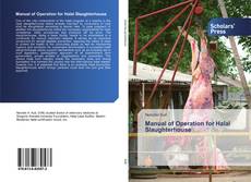 Buchcover von Manual of Operation for Halal Slaughterhouse