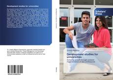 Buchcover von Development studies for universities