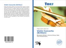 Bookcover of Violin Concerto (Britten)