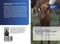 Prevalence of Bovine anaplasmosis in Girinka cattle in Rwanda kitap kapağı