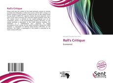 Portada del libro de Roll's Critique