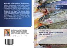 Aquaculture and Supplemental feed formulation kitap kapağı