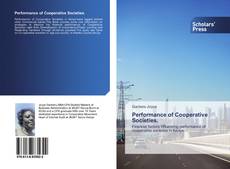 Buchcover von Performance of Cooperative Societies.