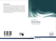 Couverture de Anton Karg