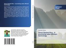 Buchcover von Direct Seeded Rice - A promising water efficient technology