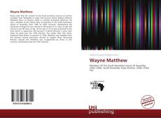 Portada del libro de Wayne Matthew