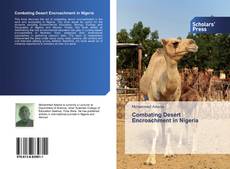 Buchcover von Combating Desert Encroachment in Nigeria