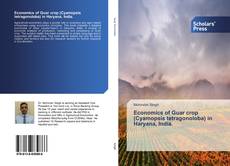 Buchcover von Economics of Guar crop (Cyamopsis tetragonoloba) in Haryana, India.