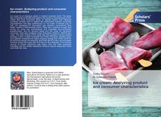 Buchcover von Ice cream: Analyzing product and consumer characteristics