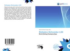 Buchcover von Rolladen-Schneider LS4