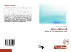 Bookcover of Wayne Osmond