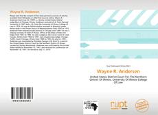 Buchcover von Wayne R. Andersen