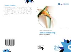 Buchcover von Senate Hearing