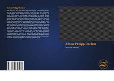 Bookcover of Anton Philipp Reclam