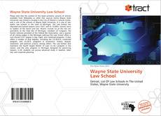 Bookcover of Wayne State University Law School