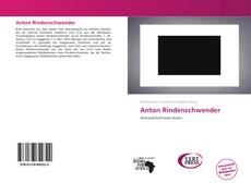 Bookcover of Anton Rindenschwender