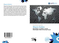 Portada del libro de Wayne Sutton