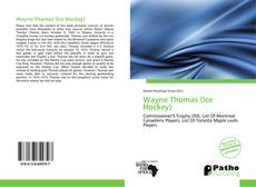 Bookcover of Wayne Thomas (Ice Hockey)