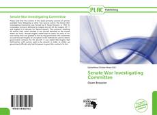 Buchcover von Senate War Investigating Committee