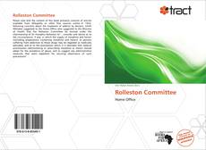 Bookcover of Rolleston Committee