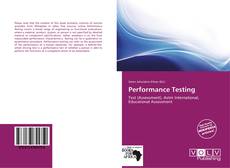 Portada del libro de Performance Testing