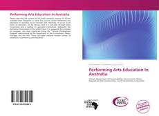 Copertina di Performing Arts Education In Australia