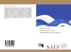 Capa do livro de Performative Text 