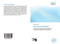 Bookcover of Performing Rights