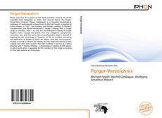 Bookcover of Perger-Verzeichnis