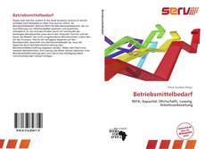 Bookcover of Betriebsmittelbedarf