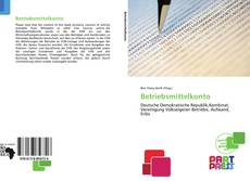 Bookcover of Betriebsmittelkonto