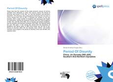 Portada del libro de Period Of Disunity