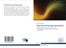 Couverture de Betriebsschwingungsanalyse