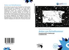 Buchcover von Anton von Schallhammer