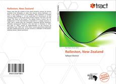 Bookcover of Rolleston, New Zealand