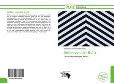 Capa do livro de Anton von der Goltz 