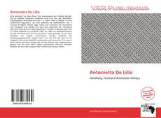 Antonietta De Lillo kitap kapağı