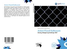 Portada del libro de Antoni Paweł Sułkowski