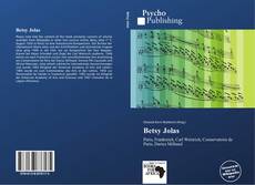 Buchcover von Betsy Jolas