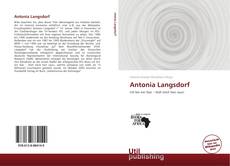 Portada del libro de Antonia Langsdorf